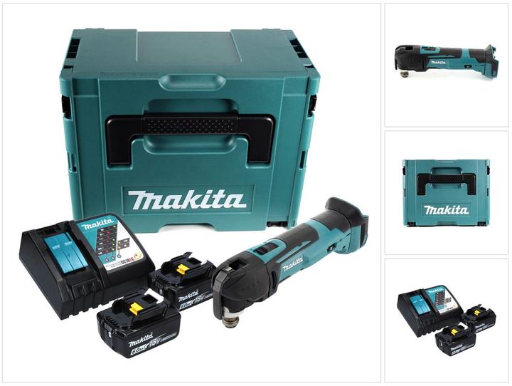Produktbild Makita DTM 51 RGJ Akku Oszillierer 18 V + 2x Akku 6,0 Ah + Ladegerät + Makpac