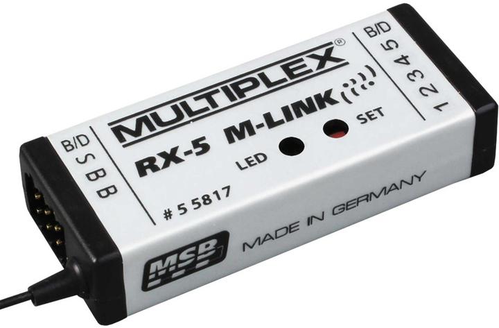 Actual product image Multiplex Receiver RX-5 2.4 GHz M-LINK