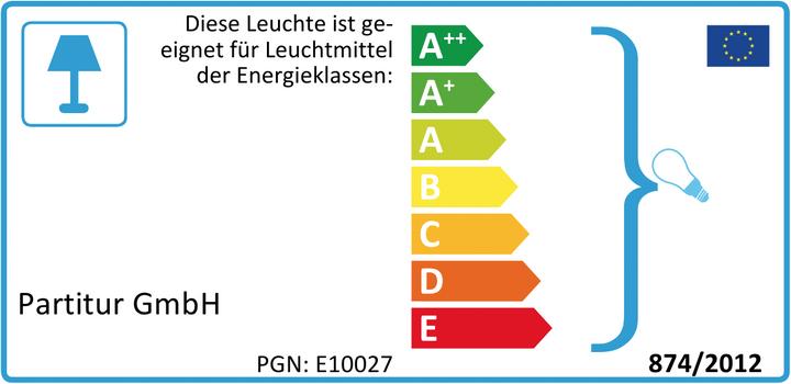 Energie-Label Twister Lighting Twister Living (E27)