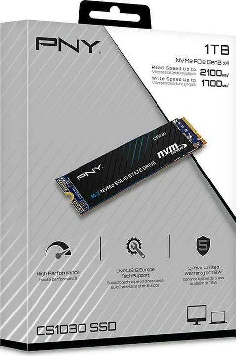 Actual product image PNY CS1030 (1000 GB, M.2 2280)