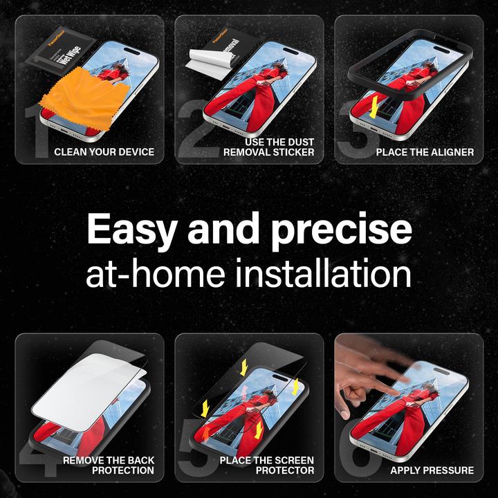 Produktbild PanzerGlass Ceramic Protection Ultra-Wide Fit (1 Stück, Apple iPhone 16 Plus, Apple iPhone 15 Plus)