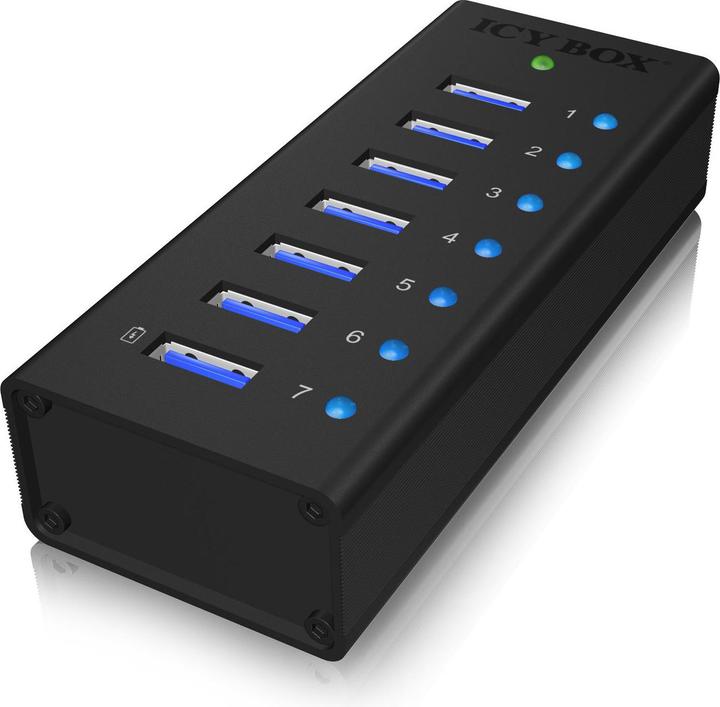 Immagine prodotto Icy Box Ib-Ac618 (USB-B, 7 Porti)