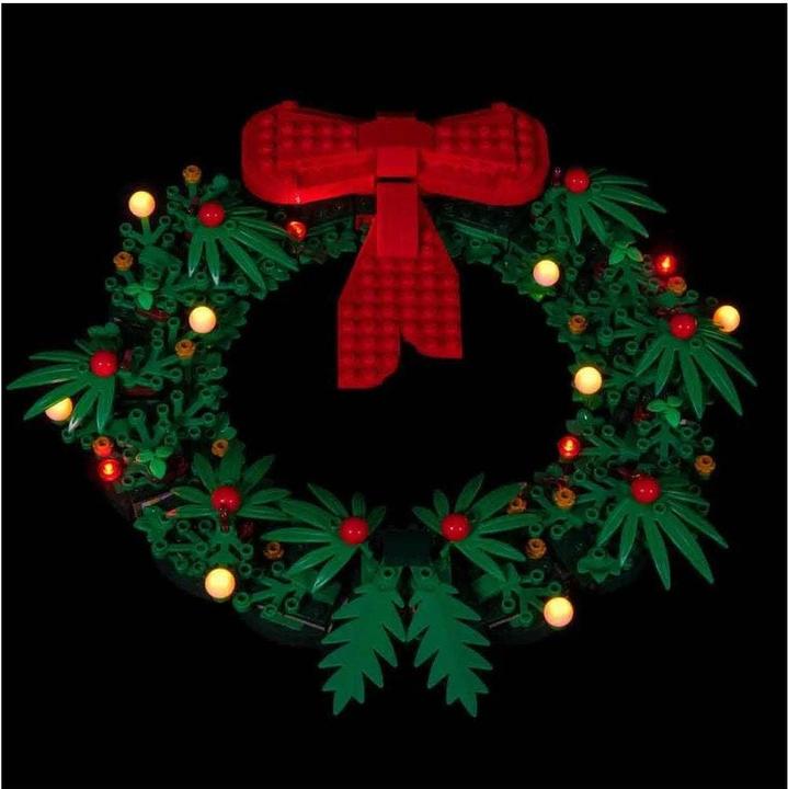 Actual product image Light my bricks LEGO® Christmas Wreath 2in1 # 40426 Light Kit