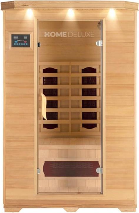 Immagine prodotto Home Deluxe Cabina a infrarossi IKENNA M - 120x105cm per 2 persone - Cabina a infrarossi con 1750 Watt