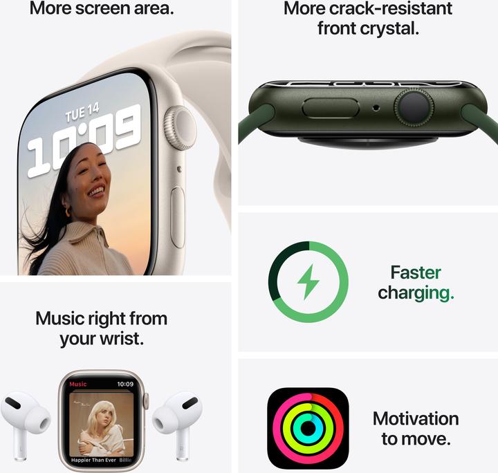 Image du produit Apple Watch Series 7 (45 mm, WLAN uniquement)