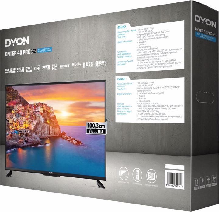 Image du produit Dyon Enter 40 PRO X2 (40", LED, Full HD, 2021)