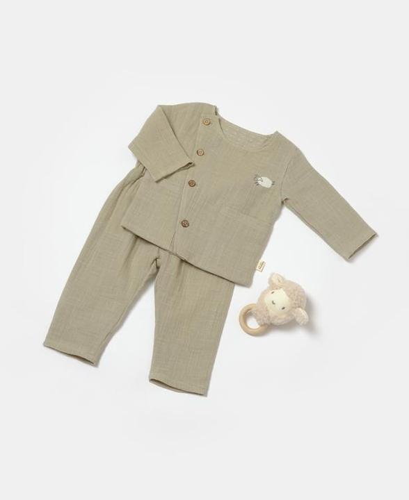 BabyCosy Set aus langärmligem T-Shirt und Hose (68)