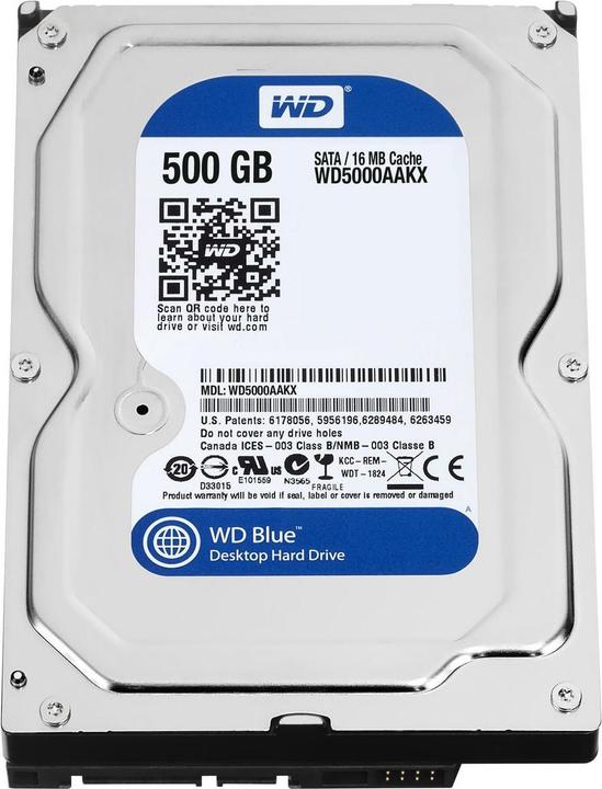 Productafbeelding WD Kaviaarblauw 500GB 7200RPM (0.50 TB, 3.5")