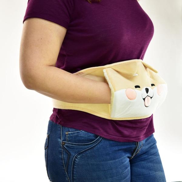 Actual product image Kögler Hot water bottle to strap on, dog beige, 600ml, ap (0.60 l)