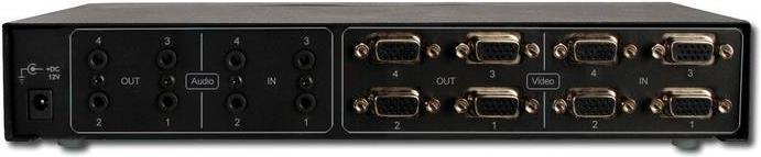 Actual product image Digitus DC-48101 4 : 4 Port VGA Matrix Switch, 250 Mhz