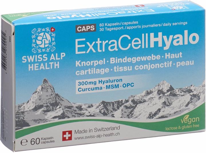 Swiss Alp Health Extra Cell Hyalo (60 Stück, Kapseln, 64 g)