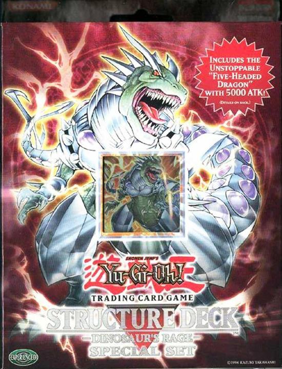 Actual product image Yu-Gi-Oh Structure Deck: Dinosaur's Rage Special Set (Five-Headed Dragon + Booster) -! - EN (English, Deck)