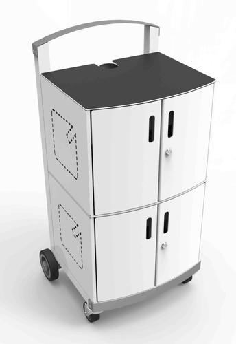 Actual product image Compulocks CartiPad Duo Tablet / Laptop Charging Rolling Cart 32 Devices EU Power Plug - Wa