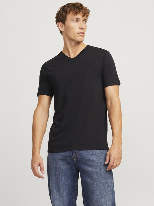 Immagine prodotto Jack & Jones Maglietta con scollo a V monocolore in confezione da 3 pezzi (L)