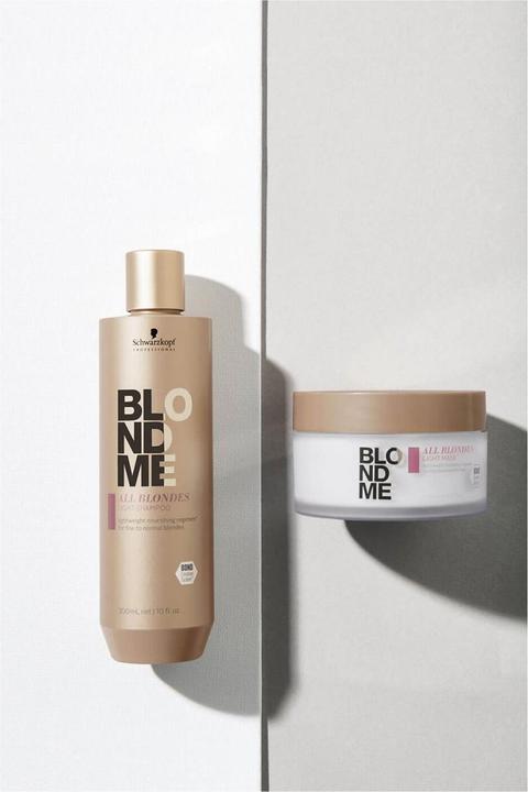 Actual product image Schwarzkopf Professional Blondme - All Blondes Light Shampoo (300 ml, Liquid shampoo)