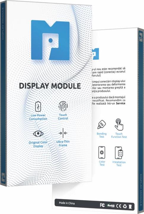Actual product image MP Display Unit für Motorola Moto G35, w/o Frame, Aftermarket, Schwarz