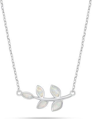 Immagine prodotto Brilio Argento - Collana con chiave di violino in argento e opale sintetico NCL164WP