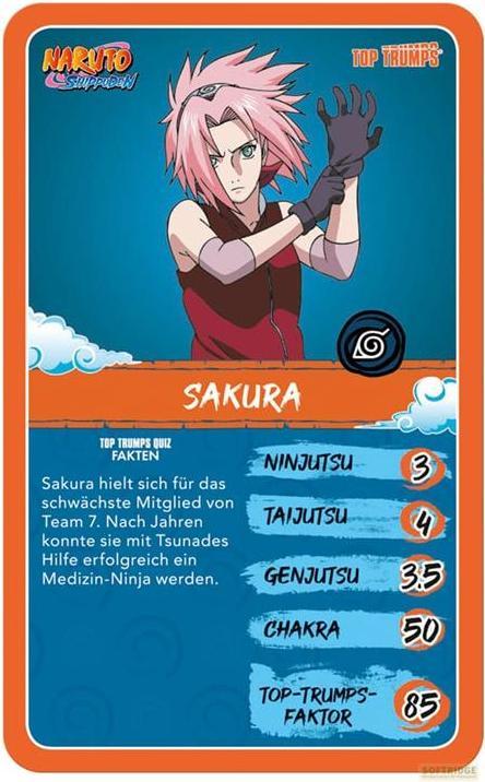 Produktbild Winning Moves Naruto Shippuden Collectibles Kartenspiel Top Trumps Quiz Anime Collectible *Deutsche Version* (Deutsch)
