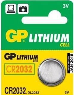 Productafbeelding GP Batteries Cr2032 (5 Pcs., CR2032, 220 mAh)