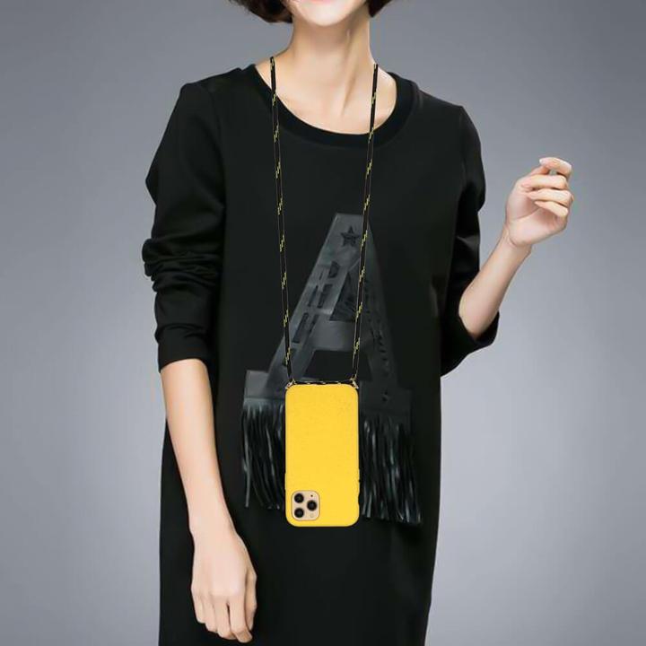 Produktbild Cover-Discount iPhone 15 Pro Max - Eco-Friendly Hülle mit Kette gelb (Apple iPhone 15 Pro Max)