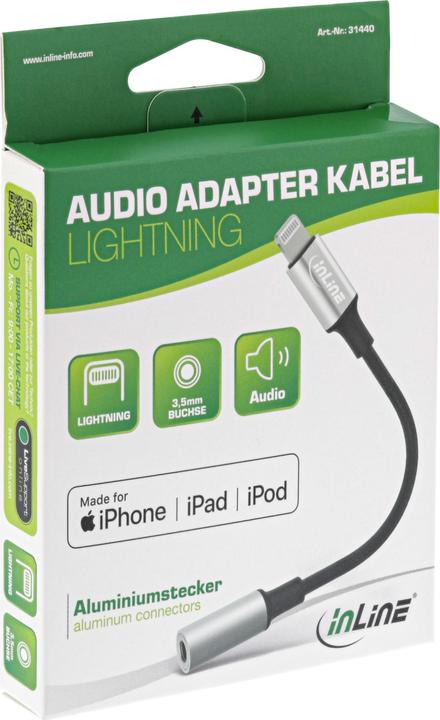 Actual product image InLine Lightning Adapter (0.10 m)