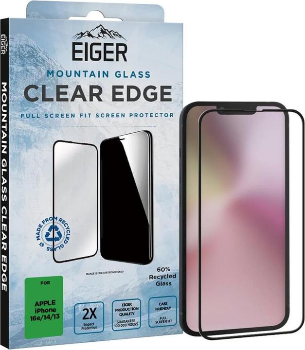 Produktbild Eiger Mountain Glass Clear Edge (1 Stück, Apple iPhone 16e)