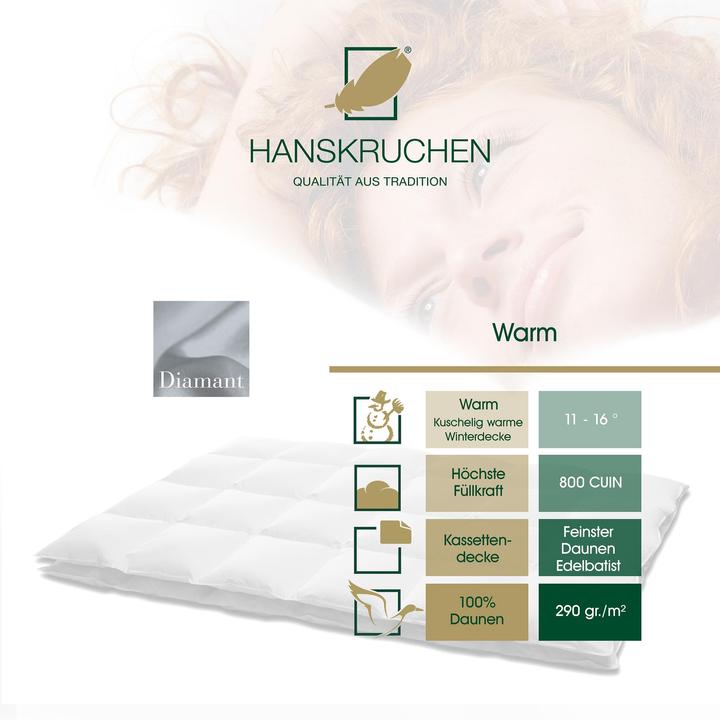 Actual product image Hanskruchen Diamant (910 g, 155 x 200 cm)