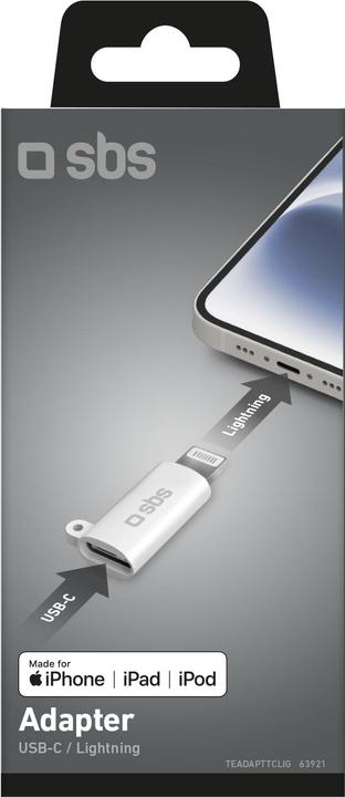 Actual product image SBS USB-C - Lightning Adapter Made for iPhone (MFi) certified