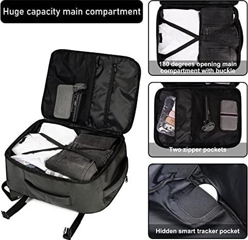 Image du produit Only-Bags.Store Sac à dos 45 x 36 x 20 cm pour Ryanair avion sac à dos de voyage bagage à main ordinateur portable (30 l)