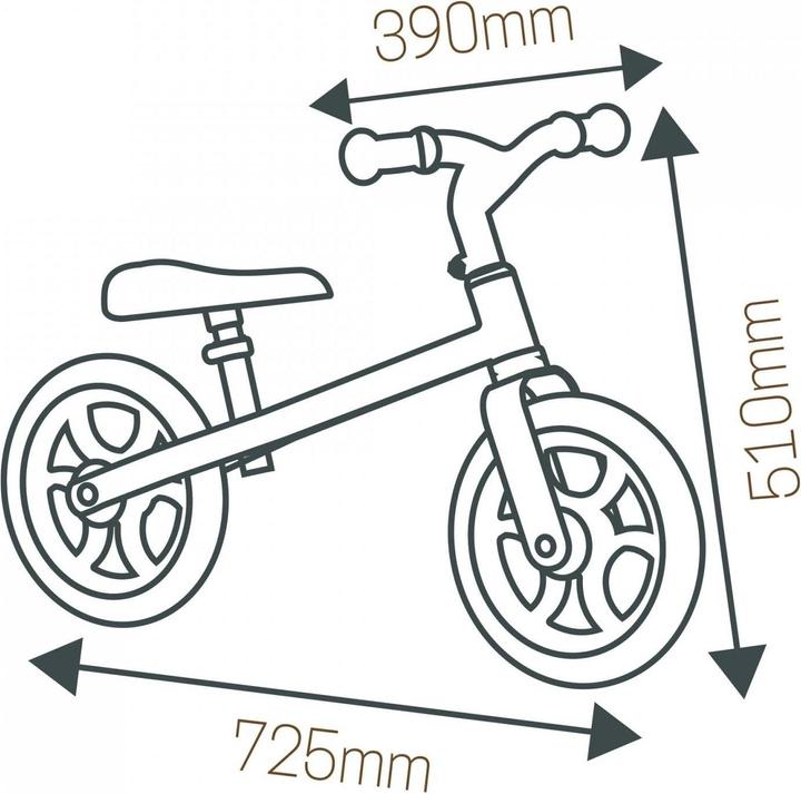 Image du produit Smoby Kinder-Laufrad First Bike Braun/Grau/Schwarz (4.76")