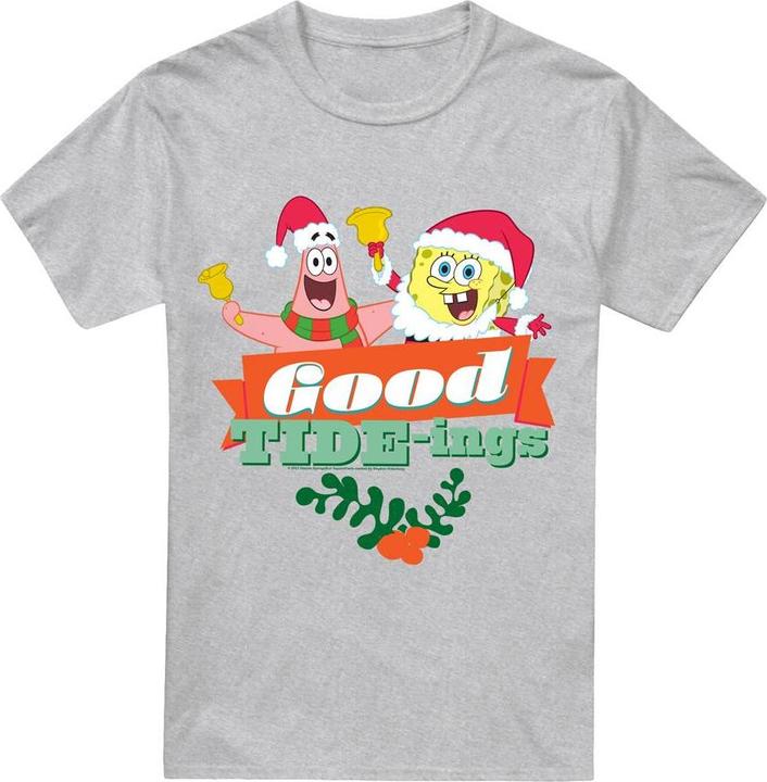 Spongebob Squarepants Good Tideings TShirt weihnachtliches Design (3XL)