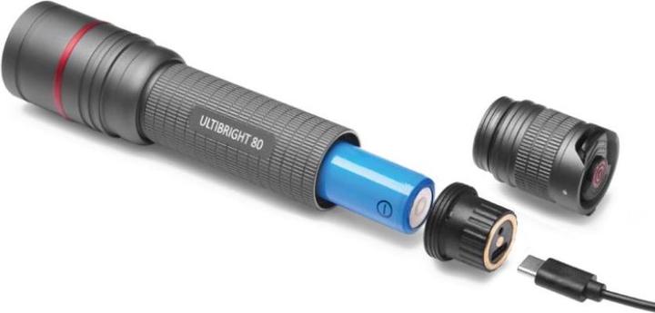 Image du produit Emos CREE LED Lampe de poche métallique rechargeable Ultibright 80, 600lm (15.10 cm, 600 lm)