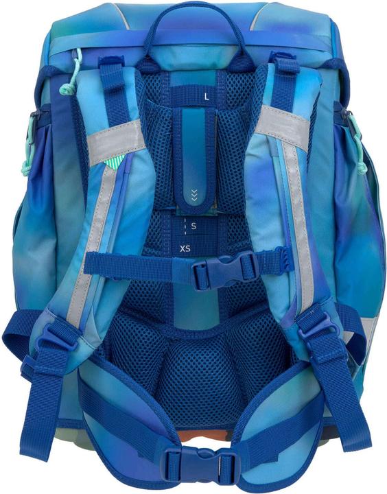 Actual product image Lässig Schulrucksack-Set Boxy, Grün / Blau (21 l)