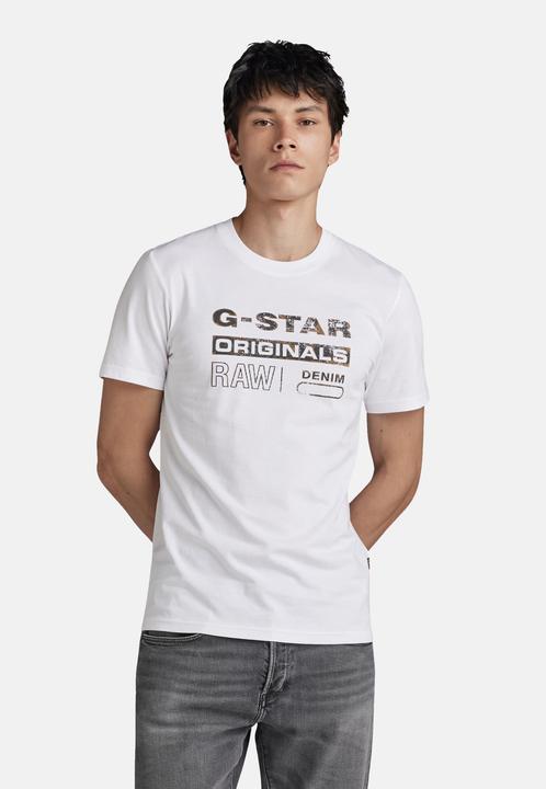 Actual product image G-Star G- Star T-Shirt DISTRESSED ORIGINALS SLIM Kurzarmshirt (XXL)