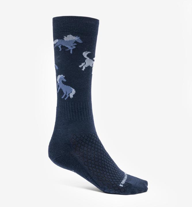 Immagine prodotto Fouganza Reitsocken SKS 500 Kinder 2er-Pack blau (35, 38)