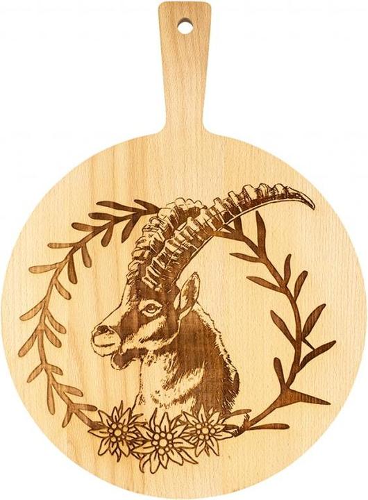 Immagine prodotto Kadastar Holzbrett ER29 Steinbock KranzBuche, rund, Ø 29 cm