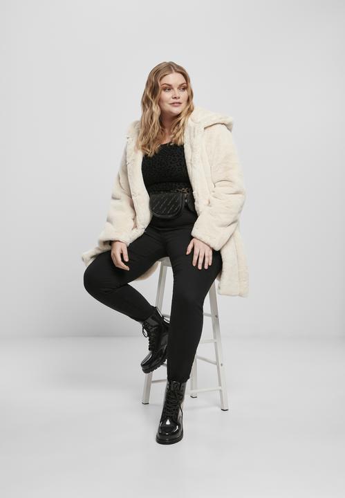 Image du produit Urban Classics Ladies Hooded Teddy Coat (4XL)