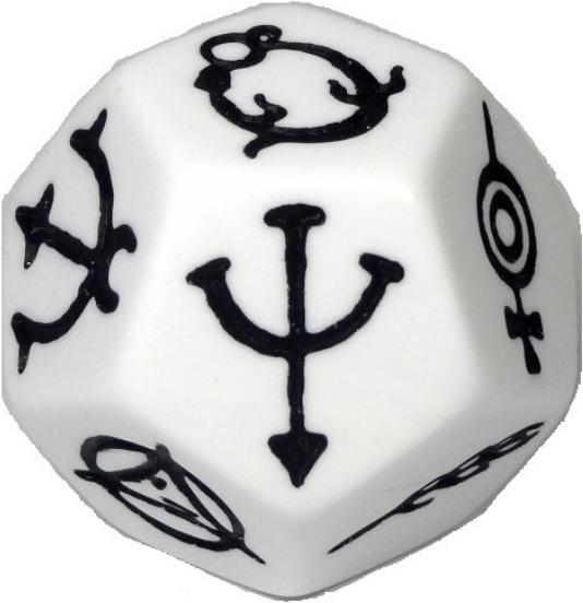 Actual product image DSA - god's dice, 12-sided dice (DE edition)