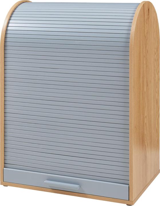 Produktbild En.Casa Rollladenschrank Kavlinge 80x60x40 cm Bambus/Grau (80 x 60 x 40 cm)