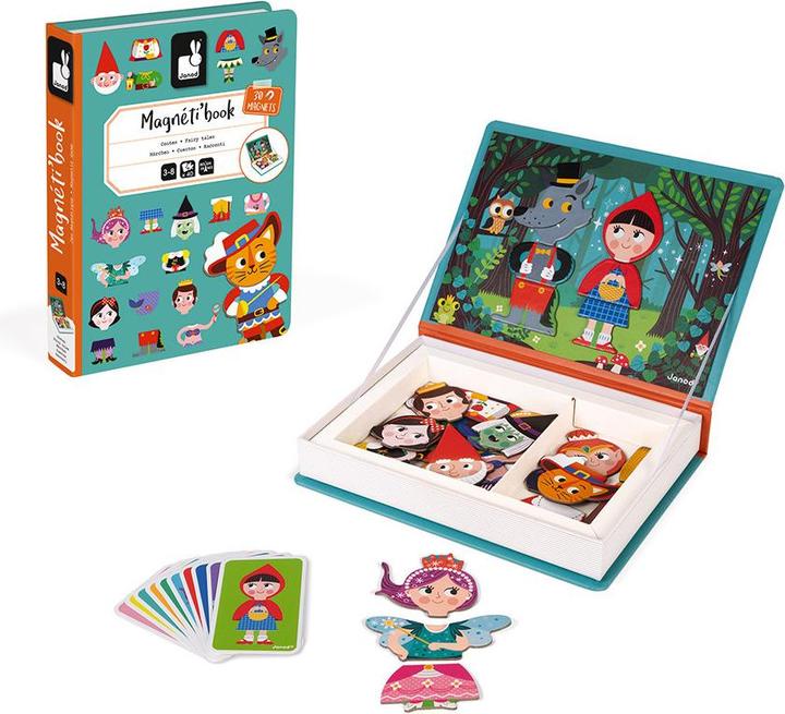Actual product image Janod Magnet book fairy tale (German, English, Italian, French)