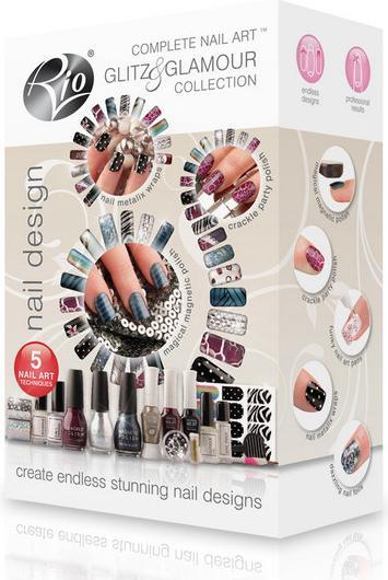 Actual product image Rio Complete Nail Art Shine and Charm ( NADG) (Gold, Purple, Silver, Burgundy)