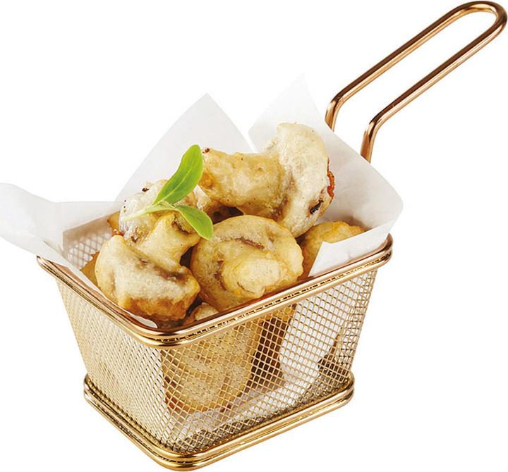 Paderno Panier de service Frites 10 cm x 8.5 cm, 1 pièce, Or