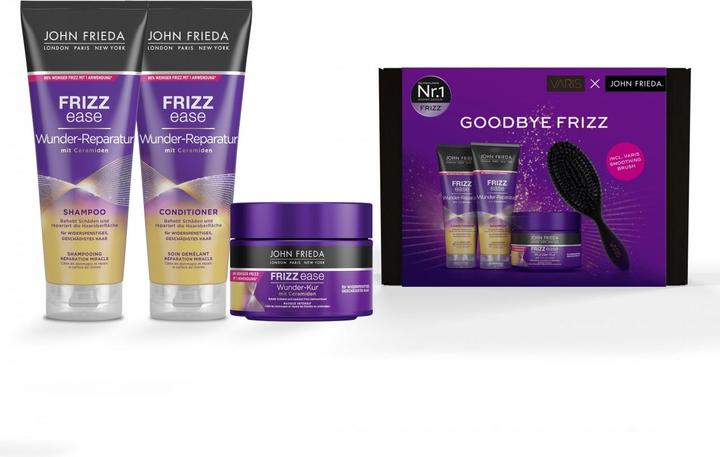 Produktbild John Frieda Frizz Ease - x VARIS Wunder-Reparatur Set (250 ml, Flüssiges Shampoo)
