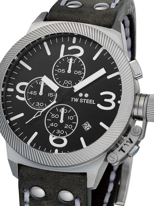 TW-Steel CS105 Canteen Chronograph Herrenuhr 45mm 10ATM (Chronograph, 45 mm)