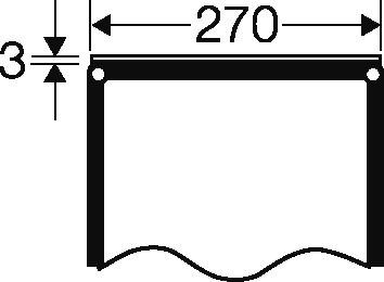 Image du produit Hensel Plaque de fermeture 270mm FP VP 27 (Serre-câbles en plastique, 186 mm, 1 pcs)