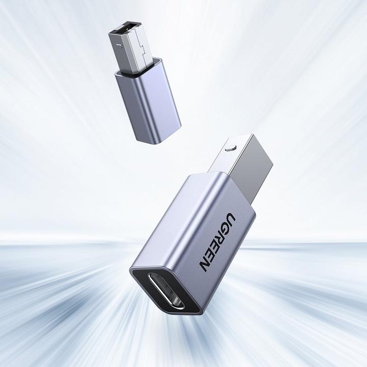 Image du produit Ugreen Adaptateur USB C vers USB B 2.0 pour imprimante connectée en USB-C (USB Type C, USB B)