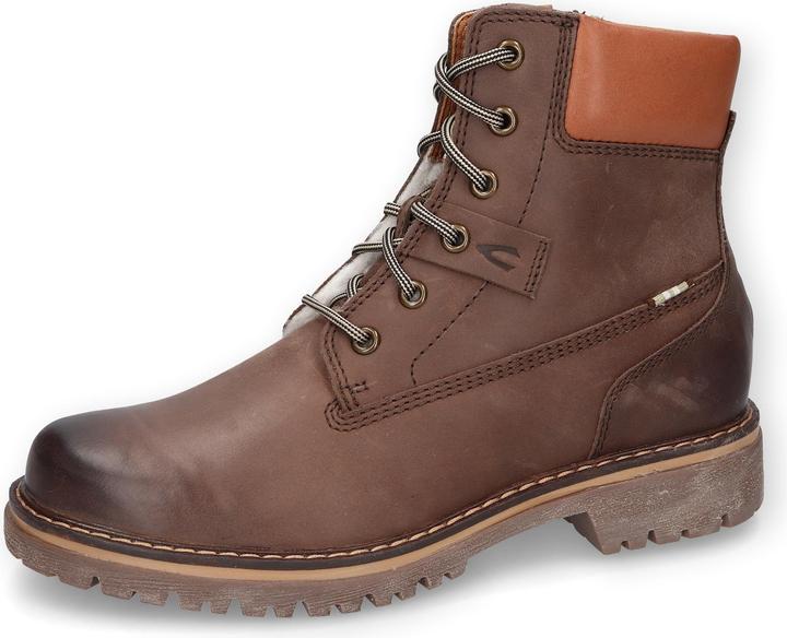 Camel Active Leder Schnürstiefel mit warmem Wollfutter (38)