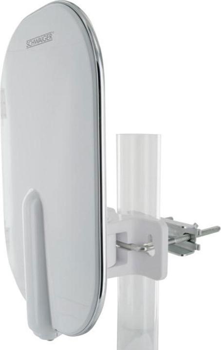 Actual product image Schwaiger DTA4000 011 - Outdoor - White - 8.5 m - 36 dB - Dual Polarization - DVB-T,DVB-T2 (Flat antenna, 36 dB, DVB-T / -T2)