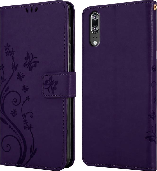 Produktbild Cadorabo Flower Book Cover (Huawei P20)