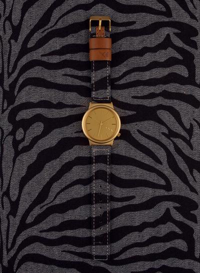 Productafbeelding Komono De Wizard Print Serie Denim Zebra (Analoog horloge, 36 mm)